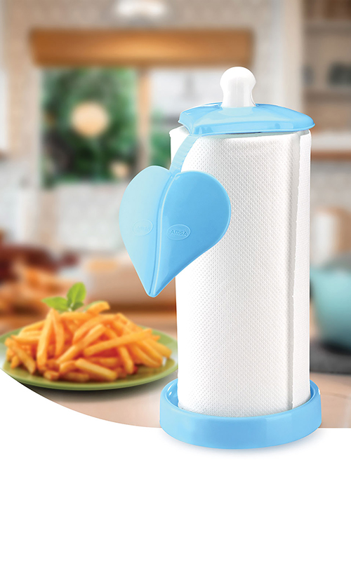 Heart kitchen roll holder